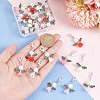 Glass Pendant Decorations HJEW-GO00025-5