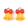 Christmas Theme Opaque Resin Pendants RESI-S08-01G-1