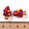 Handmade Lampwork Bumpy Beads LAMP-T022-02A-08-3