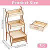 Mini Wood Storage Rack Furniture Model AJEW-WH0419-70-2
