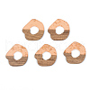 Transparent Resin & Walnut Wood Pendants RESI-S389-050A-B04-1