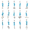 30Pcs 15 Styles Ocean Theme Alloy Pendant Decoration HJEW-CJ00038-1