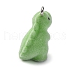 Flocky Resin Pendants FIND-S001-08G-2