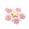 Glass Seed Beaded Star Pendants PALLOY-MZ00641-4