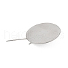 304 Stainless Steel Brooch Cabochon Settings STAS-E547-08L-P-3