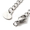 Tarnish Resistant 304 Stainless Steel Curb Chain Extender STAS-G310-06P-2
