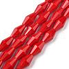 Opaque Glass Beads Strands GLAA-P001-03B-01-1