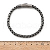 304 Stainless Steel Rolo Chains Bracelets for Women Men BJEW-A031-04G-AS-2
