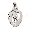 Non-Tarnish 304 Stainless Steel Pendants STAS-M329-09P-1