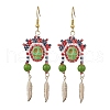 Iron Dangle Stud Earring EJEW-MZ00189-02-1