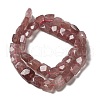 Natural Strawberry Quartz Beads Strands G-C109-A04-02-3