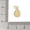Brass Micro Pave Clear Cubic Zirconia Pendants KK-E111-31G-G-3