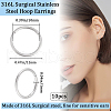 Beebeecraft 10Pcs 316L Stainless Steel Sleeper Earrings EJEW-BBC0001-56B-2