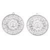 Non-Tarnish 201 Stainless Steel Filigree Pendants STAS-S118-026P-1