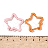 Spray Painted Alloy Key Snap Hook Clasps for Keychains X-FIND-L016-02-3