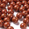 100Pcs 8mm Grade AA Natural Red Jasper Round Beads DIY-LS0002-31-4
