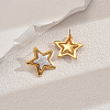Stainless Steel Plastic Star Stud Earrings BP6861-5