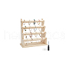 4-Tier Assembled Wood Bracelets/Bangles Display Riser Stands BDIS-WH0008-15-7