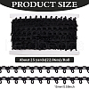 25 Yardss Polyester Elastic Button Looping Ribbons SRIB-WH0011-211B-2