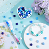 SUNNYCLUE 96Pcs 12 Colors Food Grade Eco-Friendly Silicone Abacus Beads SIL-SC0001-87D-4