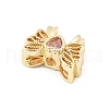 Brass Micro Pave Cubic Zirconia Beads KK-K371-48G-2