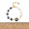 Pearl Beaded Bracelets BJEW-P350-01G-5
