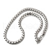 6MM 304 Stainless Steel Box Chain Necklaces for Men STAS-V011-01B-P-4