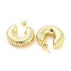 Brass Stud Earrings EJEW-M260-04G-2