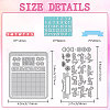 2Pcs Carbon Steel Cutting Dies Stencils DIY-WH0309-2106-2