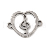 201 Stainless Steel Hollow Connector Charms STAS-S146-01P-1