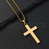 Religion Cross 201 Stainless Steel Pendant Necklaces WG7EF33-02-1