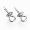 Tarnish Resistant 304 Stainless Steel Screw Eye Pin Peg Bails STAS-H410-18P-D-3
