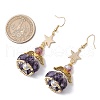 Angel Star Handmade Glass Seed Beads & Glass Dangle Earrings for Women EJEW-MZ00393-06-3