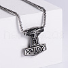Stainless Steel Hammer Pendant Necklaces for Men VT0598-1