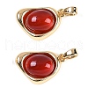 Natural Carnelian(Dyed & Heated) Pendants KK-U043-52G-02-1