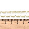 Brass Figaro Chain Necklaces NJEW-M108-42G-3
