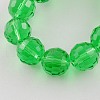 Transparent Glass Bead Strands GLAA-R095-8mm-M-2