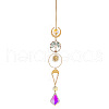 Glass Teardrop Pendant Decoration WG33785-04-1