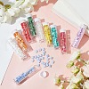  760Pcs 10 Colors 2-Hole Glass Seed Beads SEED-NB0001-35-4