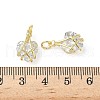 Brass Micro Pave Cubic Zirconia Pendants KK-K293-59G-3