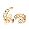 Ion Plating(IP) 304 Stainless Steel Stud Earrings for Women STAS-A057-12G-2