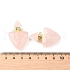 Natural Mixed Stone Perfume Bottle Pendants G-L623-10G-4