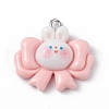 Opaque Resin Pendants RESI-D064-02P-01-1