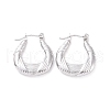 Non-Tarnish 304 Stainless Steel Hoop Earrings for Women EJEW-F287-10P-1