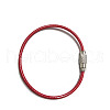 Stainless Steel Cable Wire Keychain AJEW-YWC0004-01A-1