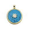 Brass Micro Pave Cubic Zirconia Pendants KK-C090-05C-02-1