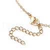 2Pcs 2 Colors Stainless Steel & ABS Imitation Pearl Heart Cross Necklaces for Women NJEW-JN05201-7