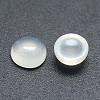 Natural White Agate Cabochons G-P393-R07-8MM-2