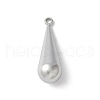 304 Stainless Steel Pendants STAS-U046-01B-P-1