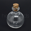 Glass Bottle Bead Containers X-AJEW-R045-22-1